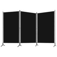 shumee fekete 3 paneles paraván 260 x 180 cm 