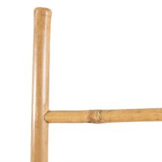 Greatstore 5 fokos, bambusz törölközőszárító létra 150 cm