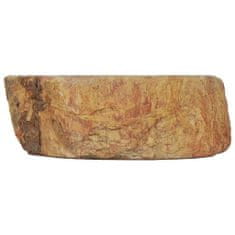 Greatstore krémszínű őskő mosdókagyló 45 x 35 x 15 cm