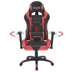 Greatstore piros dönthető versenyautó ülés alakú műbőr irodai szék
