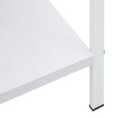 shumee 3 szintes fehér forgácslap könyvespolc 60 x 27,6 x 90,5 cm