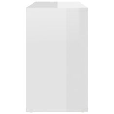 shumee magasfényű fehér forgácslap kisszekrény 60 x 30 x 50 cm