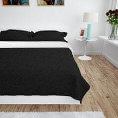 Greatstore fekete/fehér kétoldalas steppelt ágytakaró 230 x 260 cm