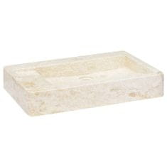 shumee krémszínű márvány mosdókagyló 58 x 39 x 10 cm
