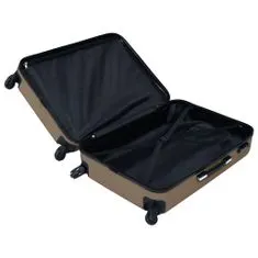 shumee 3 db barna ABS keményfalú gurulós bőrönd