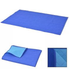 shumee 100x150 cm piknik lepedő kék és világoskék