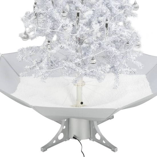 shumee fehér havazó karácsonyfa ernyő alakú talppal 140 cm