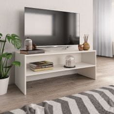 shumee fehér forgácslap TV-szekrény 100 x 40 x 40 cm