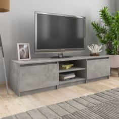 Vidaxl betonszürke forgácslap TV-szekrény 140 x 40 x 35,5 cm 800652