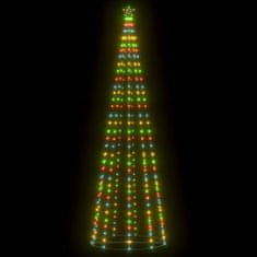 Greatstore kúp alakú karácsonyfa-dekoráció 330 színes LED-del 100 x 300 cm