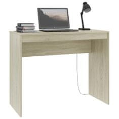 Greatstore sonoma-tölgy színű forgácslap íróasztal 90 x 40 x 72 cm