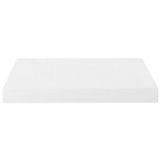 shumee 2 db magasfényű fehér MDF lebegő fali polc 40 x 23 x 3,8 cm