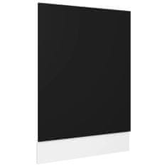 Greatstore fekete forgácslap mosogatógép-panel 45 x 3 x 67 cm