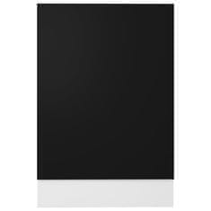 Greatstore fekete forgácslap mosogatógép-panel 45 x 3 x 67 cm