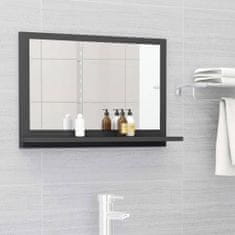 Greatstore szürke forgácslap fürdőszobai tükör 60 x 10,5 x 37 cm