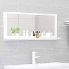 Greatstore fehér forgácslap fürdőszobai tükör 90 x 10,5 x 37 cm
