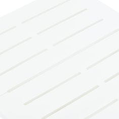 shumee fehér műanyag összecsukható kerti asztal 45 x 43 x 50 cm 