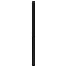 shumee 2 db fekete állítható fém munkapadváz 85 x (69-95,5) cm