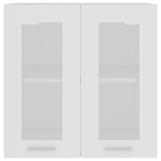 Vidaxl fehér forgácslap függő üvegszekrény 60 x 31 x 60 cm 802521