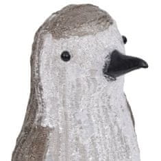 Greatstore LED-es akril karácsonyi pingvinfigura bel- és és kültérre 30 cm