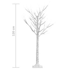 shumee 120 LED-es beltéri/kültéri meleg fehér fűz karácsonyfa 1,2 m