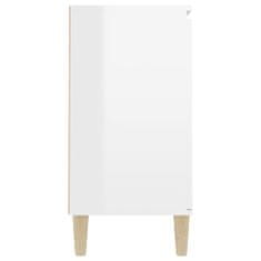 shumee magasfényű fehér forgácslap tálalószekrény 103,5 x 35 x 70 cm