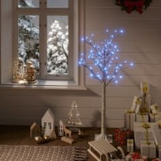 shumee 120 LED-es beltéri/kültéri kék fűz karácsonyfa 1,2 m