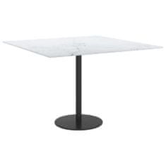Greatstore fehér edzett üveg asztallap márványdizájnnal 60 x 60 cm 6 mm