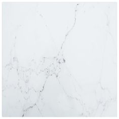 Greatstore fehér edzett üveg asztallap márványdizájnnal 40 x 40 cm 6 mm