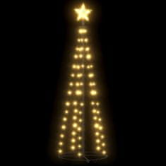 Vidaxl kúp alakú karácsonyfa 84 meleg fehér LED-del 50 x 150 cm 328692