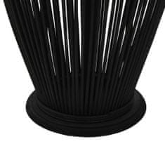 Vidaxl fekete bambusz függő gyertyatartó lámpás, 95 cm 246812