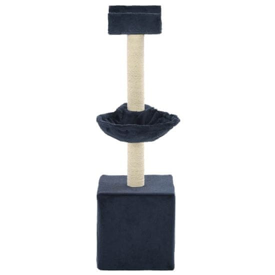 shumee kék macskabútor szizál kaparófákkal 105 cm