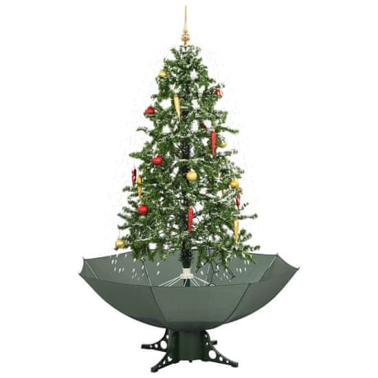 shumee zöld havazó karácsonyfa ernyő alakú talppal 170 cm