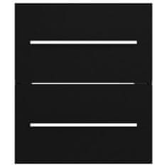 Greatstore fekete forgácslap mosdószekrény 41 x 38,5 x 48 cm