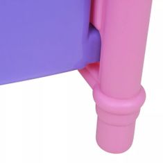 shumee Gyerek játék babaágy rózsaszín + lila