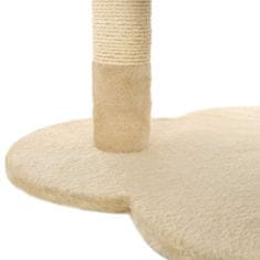 shumee bézs/barna macskabútor szizál kaparófával 50 cm