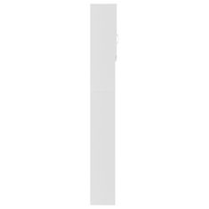 shumee fehér forgácslap mosógépszekrény 64 x 25,5 x 190 cm 