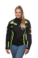 MAXX NF 2400 Női textil dzseki fekete-zöld fényvisszaverő Méret: L