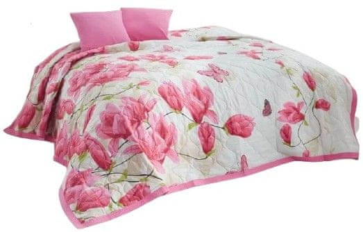 BedTex Alize Pink ágytakaró 220x240 + 2x 40x40 cm