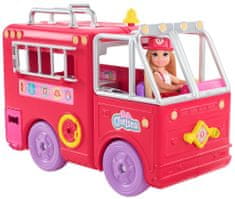 Mattel Barbie Chelsea tűzoltóautó HCK73