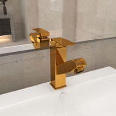 Greatstore aranyszínű kihúzható fürdőszobai mosdócsaptelep 157 x 172 mm