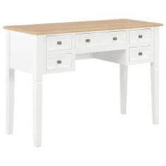 shumee 280069 Writing Desk White 109,5x45x77,5 cm Wood