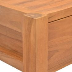 Greatstore újrahasznosított tíkfa íróasztal 2 fiókkal 140 x 40 x 75 cm