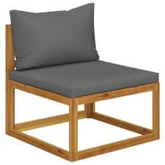shumee 3057612 6 Piece Garden Lounge Set with Cushion Solid Acacia Wood (311852+311856+311858)	
