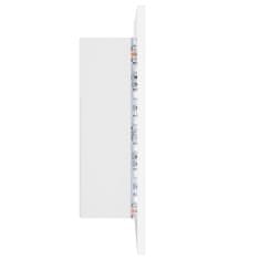 Greatstore fehér LED-es tükrös fürdőszobaszekrény 40 x 12 x 45 cm