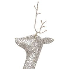 shumee arany meleg fehér hálós karácsonyi rénszarvascsalád 270x7x90 cm