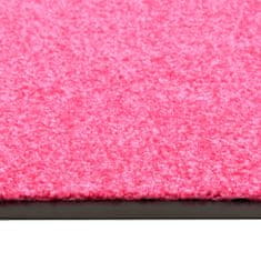 Vidaxl rózsaszín kimosható lábtörlő 40 x 60 cm 323445