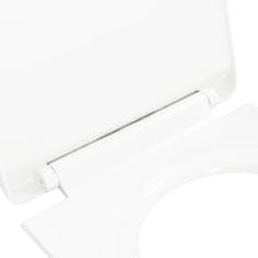 Greatstore fehér gyorsan szerelhető WC-ülőke lassan csukódó fedéllel