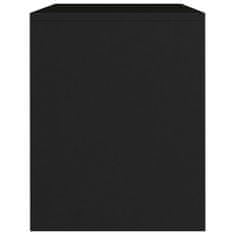 shumee 2 db fekete forgácslap éjjeliszekrény 40 x 30 x 40 cm 