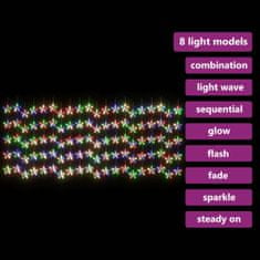 shumee 8 funkciós csillagdíszes fényfüggöny 500 színes LED-del